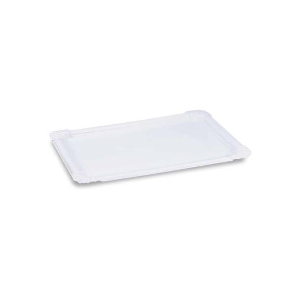 Pappteller weiß 17,5 x 25 cm – 250 Stück