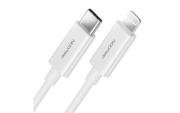deleyCON USB 2.0-Kabel USB C – Lightning 1 m