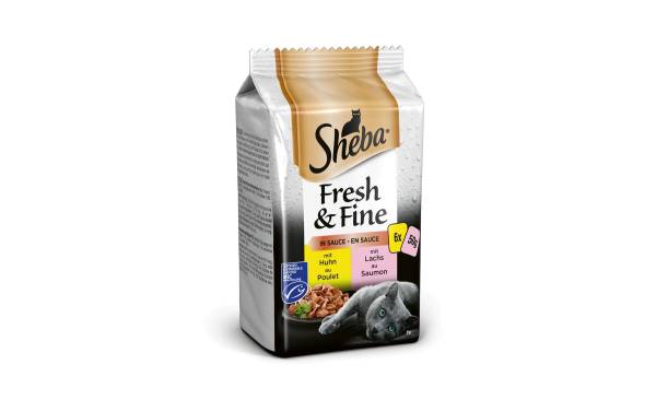 Sheba Nassfutter Fresh &amp; Fine in Sauce Feine Vielfalt, 6 x 50 g