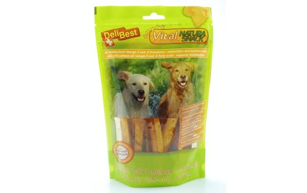 DeliBest Kaustange Vital Natura Snack mit Wildlachsöl, 200 g
