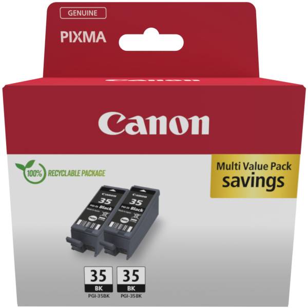 CANON Twin Pack Tinte schwarz PGI-35 TWIN PIXMA iP 100 2×9.3ml