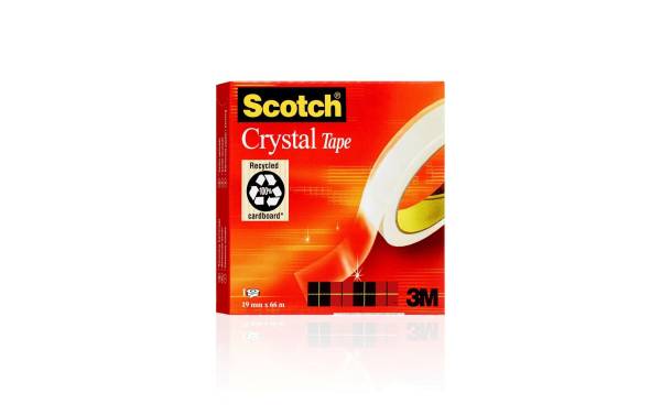 Crystal Clear 600 19mmx66m kristallklar SCOTCH C6001966
