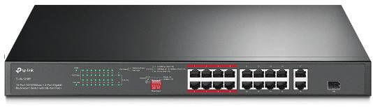 16-Port Rackmount Switch with 16-Port PoE TP-LINK TLSL1218P