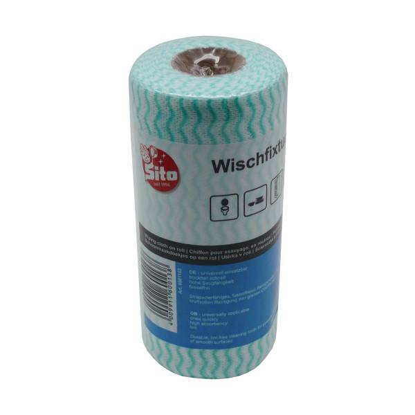 12x Sito Wischfixtuch Rolle ca. 40g/m² 50 Blatt grün 180x350mm