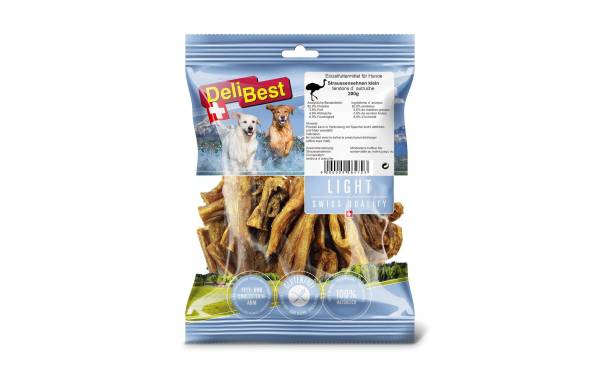 DeliBest Kausnack Light Straussen Sehnen klein, 200 g