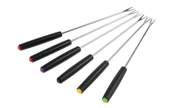 FURBER Käsefonduegabel 6, Schwarz