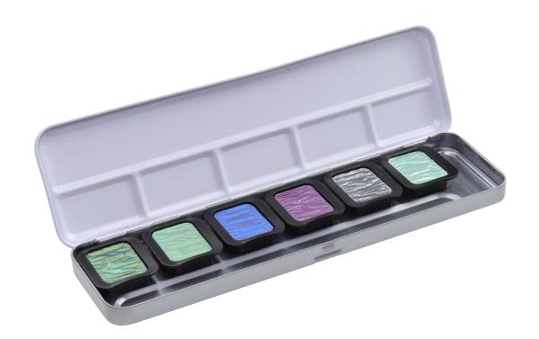 Perlglanzfarbe Finetec Box Essentials Cool 6 Farben TALENS F0602