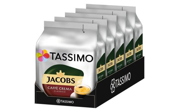 Tassimo T DISC Jacobs Caffè Crema Classico Karton à 5 Packungen (mit je 16 T …