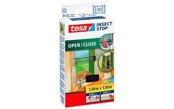 tesa Fliegengitter für Fenster OPEN/CLOSE, 1,30 m x 1,5 m