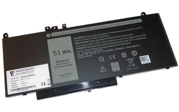 Vistaport Akku für DELL Latitude E5450/E5550