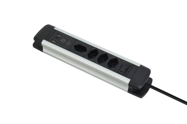 ALU Steckdosenleiste USB-C