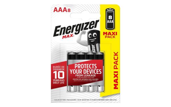 Energizer Batterie MAX AAA LR03 8 Stück