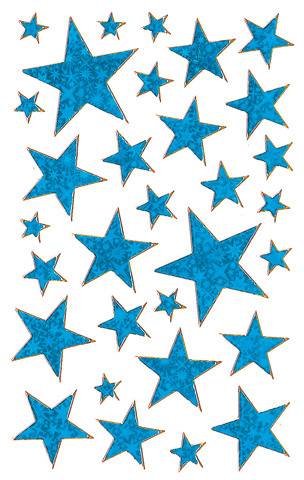 Effektfolie blau Sterne Weihnachten Z-DESIGN 52259