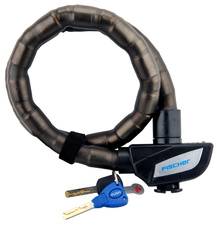 FISCHER Glieder-Fahrradschloss, Länge: 900 mm, schwarz
