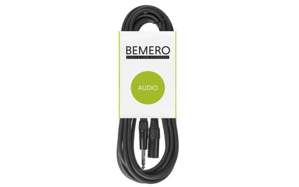 Bemero XLR-Kabel XLRm – 6.3 Klinken Kabel 6 m symmetrisch