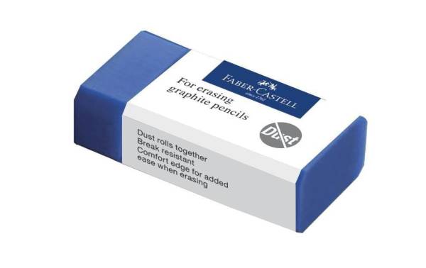 FABER-CASTELL Kunststoff-Radierer DUST-FREE, blau