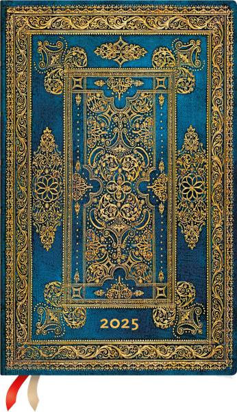PAPERBLANKS Agenda Blue Luxe 2025 DFD5914 1W/2S HOR Maxi HC FR 13.5x21cm