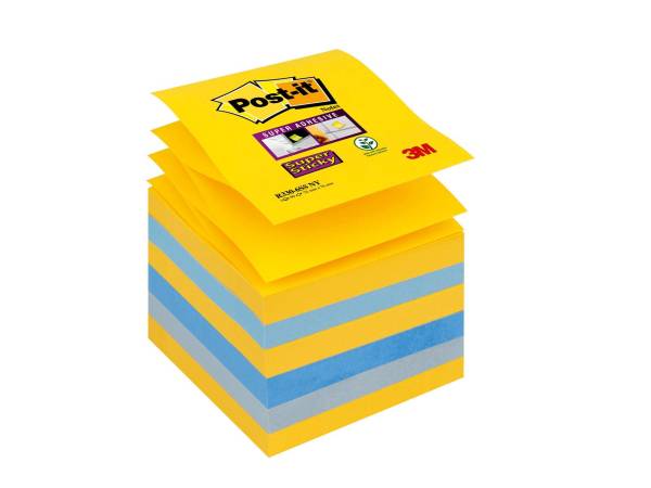 Super Sticky Z-Notes 76x76mm New York 4 Farben 6 x 90 POST-IT R3306SSNY