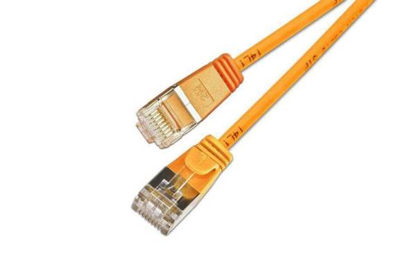 SLIM Slimpatchkabel Cat 6, U/FTP, 15 m, Orange