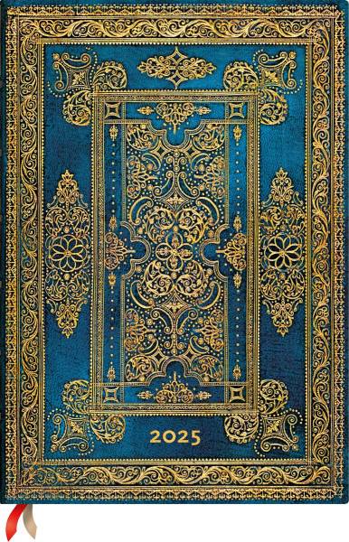 PAPERBLANKS Agenda Blue Luxe Grande 2025 DHD6075 1W/2S VER HC DE 20.5×29.5cm
