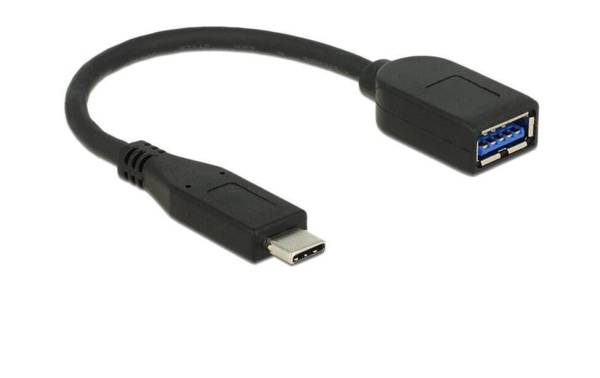 Delock USB 3.1-Adapterkabel USB C – USB A 0.1 m