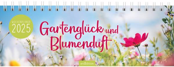ARS EDITION Tischkalender 2025 13377 Garten 1W/1S DE 29.7×11.5cm