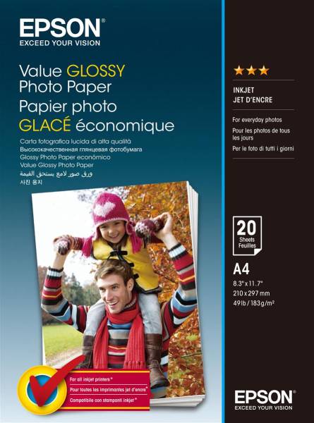 Value Photo Paper A4 InkJet 183g 20 Blatt EPSON S400035