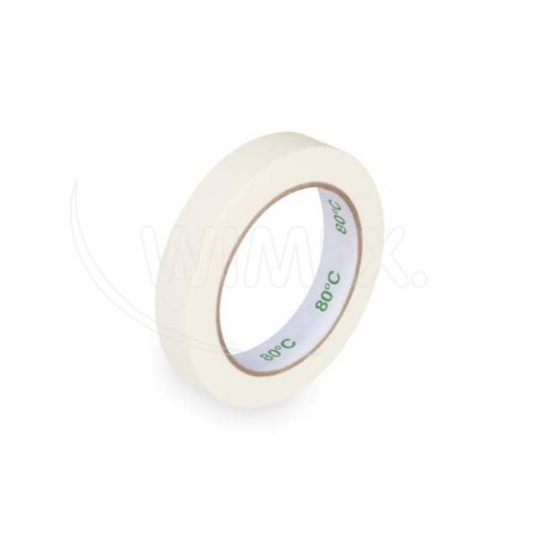 Krepp-Klebeband bis +80°C weiß 19mm x 50m – 1 Stück