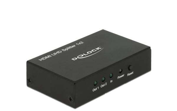 Delock 2-Port Signalsplitter HDMI – HDMI 4K/60Hz