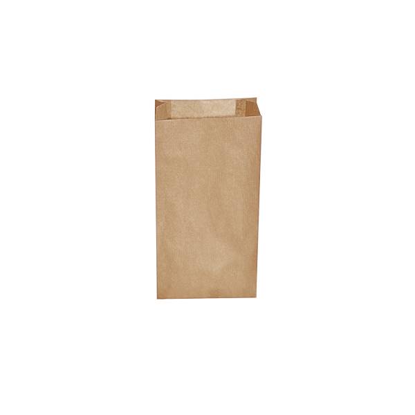 Papierfaltenbeutel braun 12+5 x 24 cm 1kg – 500 Stück