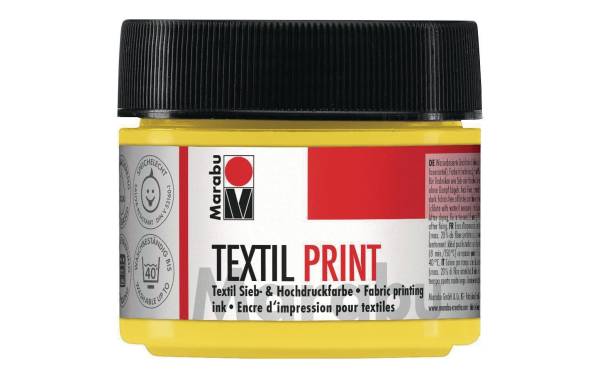 Marabu Textilfarbe "Textil Print", primärgelb, 100 ml