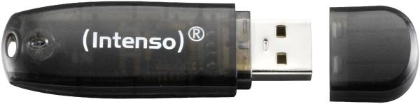 USB-Stick Rainbow Line 16GB USB 2 black INTENSO 3502470