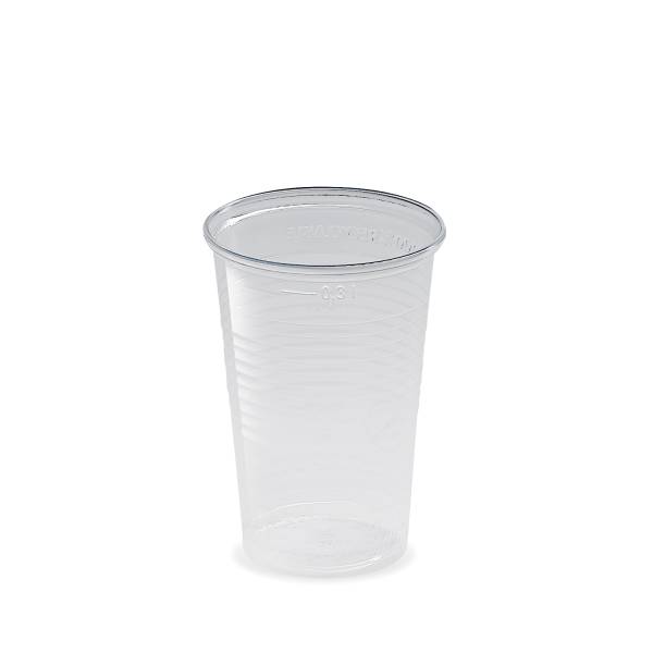 Trinkbecher (PP) klar 78mm 0,3L – 100 Stück