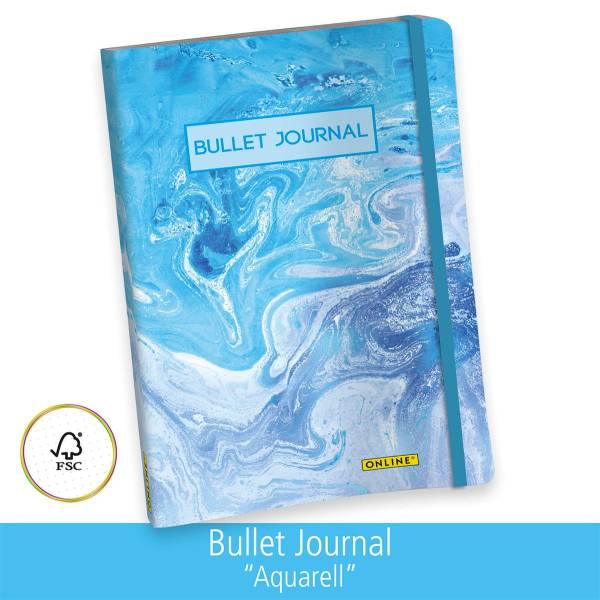 Bullet Journal A5 Aquarell 96 Blatt ONLINE 2250