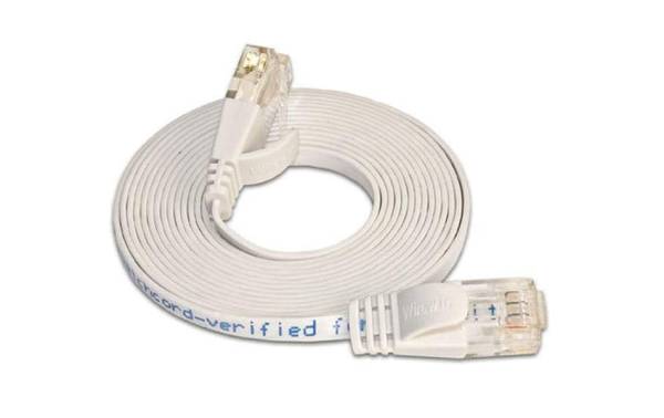SLIM Slimpatchkabel Cat 6, UTP, 2 m, Weiss