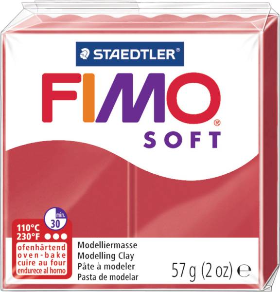 Knete Soft 57g rot FIMO 8020-26