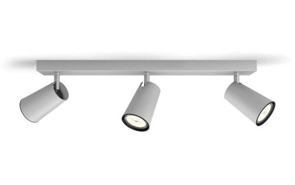Philips Aufbauspot Paisley, 3 x GU10, 5.5 W, Silber
