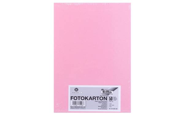 folia Fotokarton, DIN A4, 300 g/qm, rosa