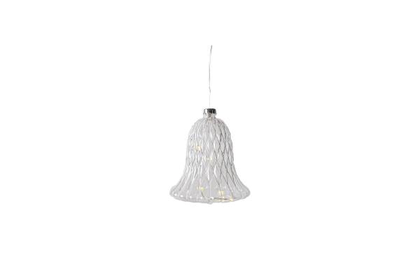 Sirius Weihnachtskugel Luna Glocke, Ø 9 cm, Weiss