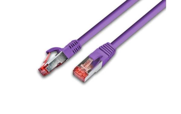 Wirewin Patchkabel Cat 6A, S/FTP, 7.5 m, Violett