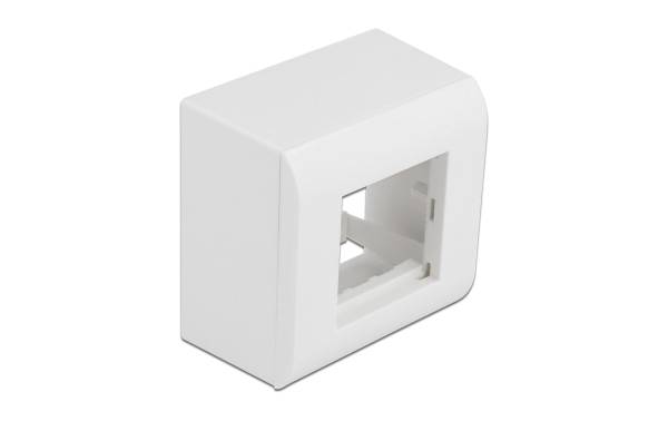 Delock Easy 45 Aufputzgehäuse 82 x 82 mm Weiss