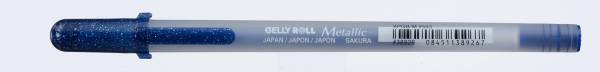 Gelly Roll 0.5mm Metallic blau schwarz SAKURA XPGBM543
