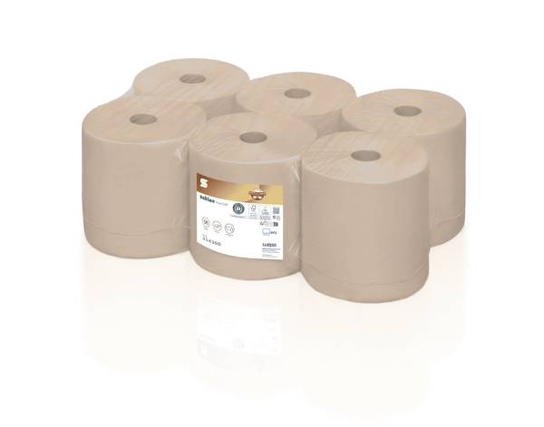 Satino PureSoft Handtuchrolle 2-lagig – 1 Pack à 6 Rollen