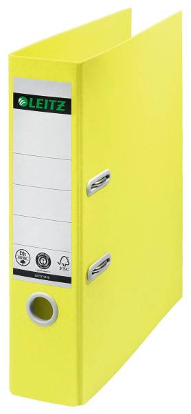 Ordner Recycle 8cm gelb A4 LEITZ 10180015