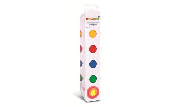 Primo Temperafarben 6 x 150 ml, Mehrfarbig