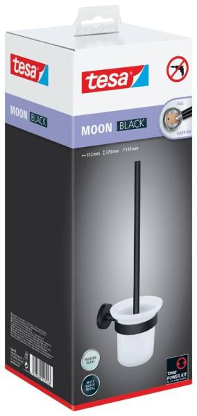 tesa WC-Garnitur MOON BLACK, schwarz
