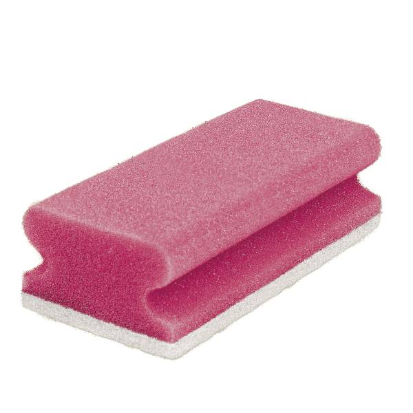 100x Pad-Schwämme Vlies nicht kratzend 10er rot/weiss 153x69x42mm