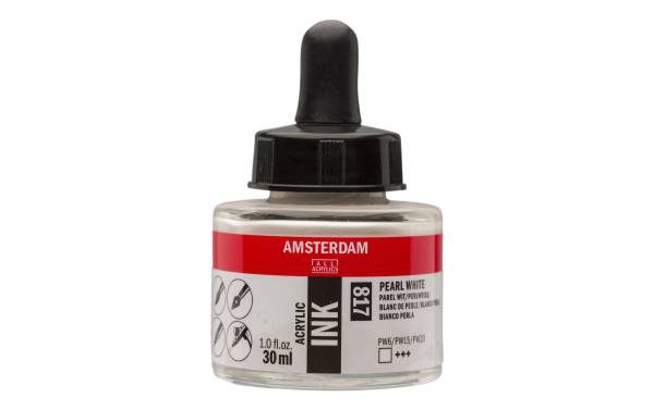 Amsterdam Acryltinte 30 ml, Perlweiss