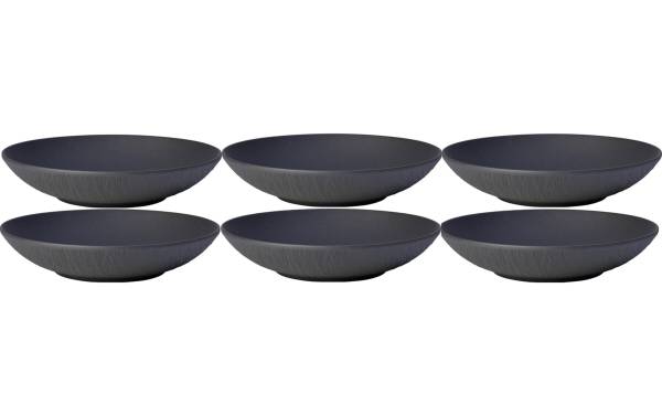 Villeroy & Boch Suppen- & Pastateller Manufacture 23.5 cm, 6 Stück, Schwarz