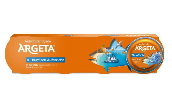 Argeta Brotaufstrich Thunfisch MSC 4 x 95 g